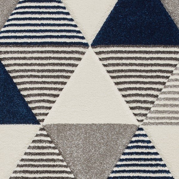 Tappeto grigio-blu Geo, 160 x 220 cm Brooklyn - Think Rugs-image-3