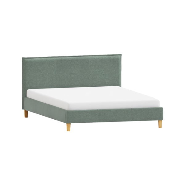 Letto singolo imbottito verde con griglia 90x200 cm Tina - Ropez