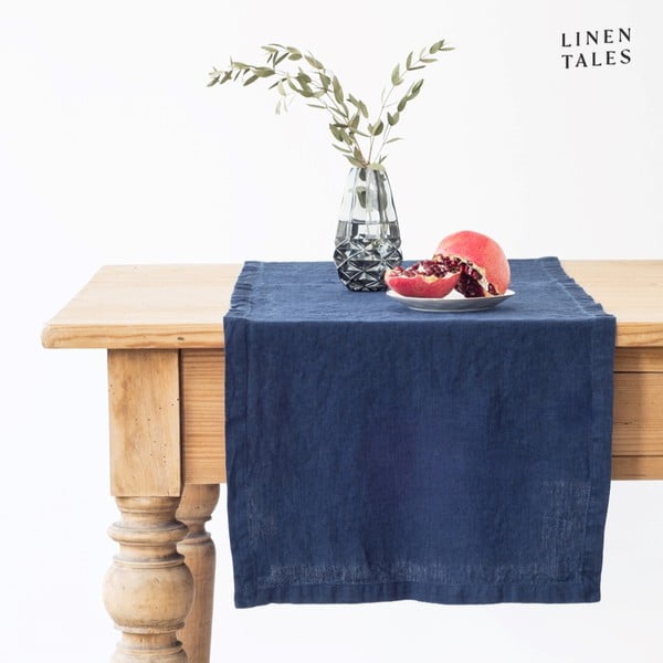 Runner da tavola in lino 40x150 cm Navy - Linen Tales