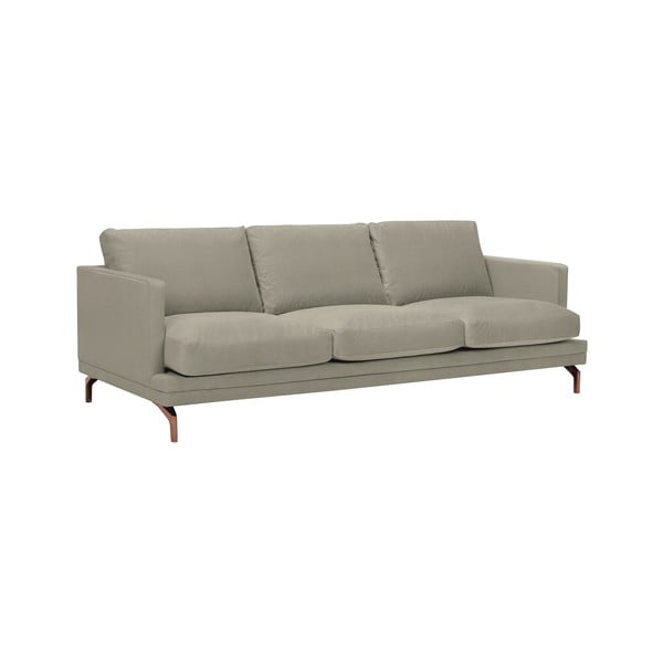 Béžová trojmístná pohovka s podnožím ve zlaté barvě Windsor & Co Sofas Jupiter-image-1