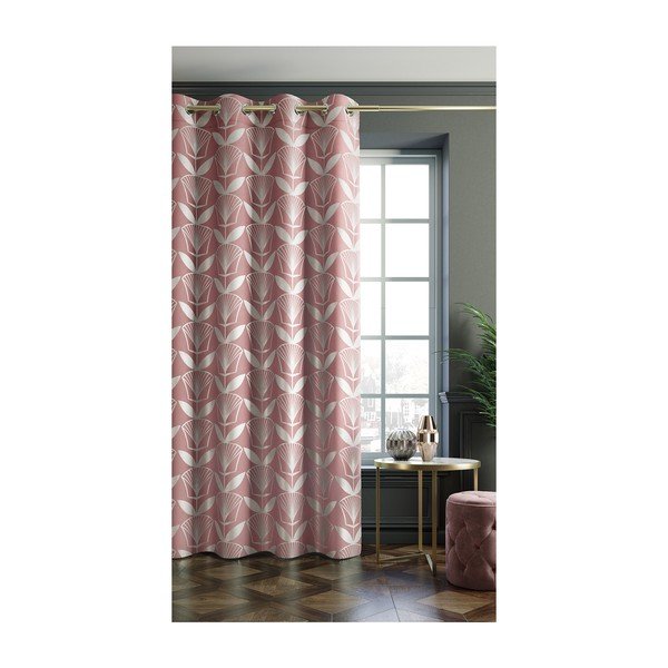 Tenda rosa Floris, 140 x 250 cm Oxford - AmeliaHome-image-1