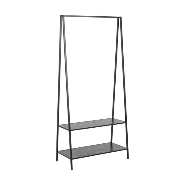 Appendiabiti nero in metallo effetto frassino Seaford - Actona-image-2