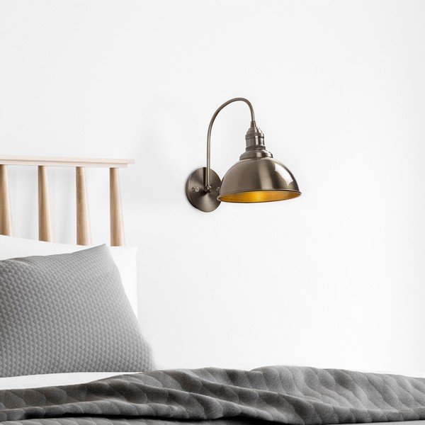 Lampada da parete color ottone ø 21 cm Varzan – Opviq lights-image-2