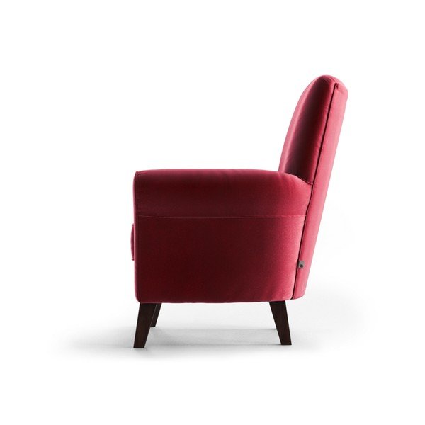 Poltrona in velluto rosso Balard - My Pop Design-image-4