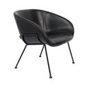 Poltrona in similpelle nera Feston - Zuiver
