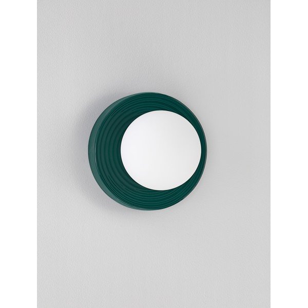 Lampada da parete color petrolio in ceramica Orbique – Nova Luce-image-4