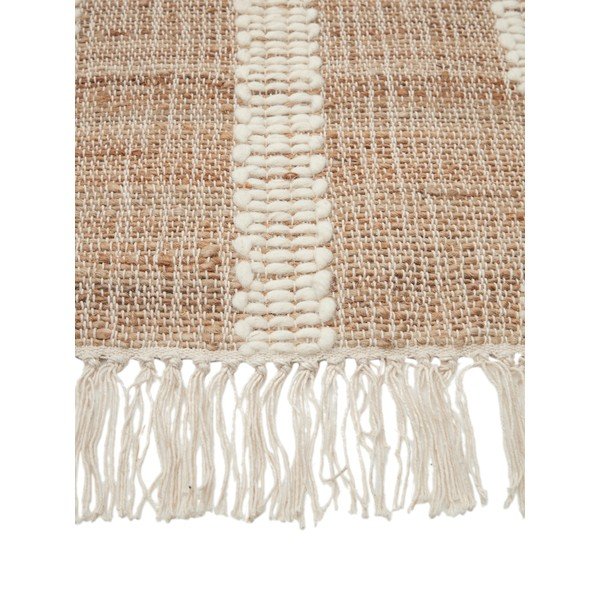 Tappeto di colore naturale in misto iuta tessuto a mano 50x80 cm Kerala – Westwing Collection-image-4