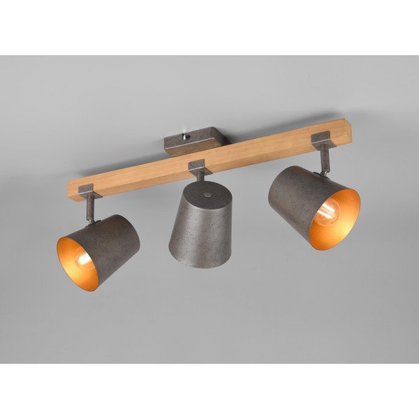 Faretti in colore grigio scuro-naturale 14x54 cm Bell - Trio-image-1