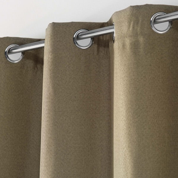 Tenda oscurante marrone 135x240 cm Tissea - douceur d'intérieur-image-1