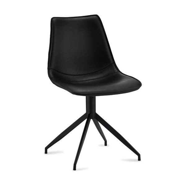 Set di 2 sedie da pranzo girevoli nere Isabel - Furnhouse