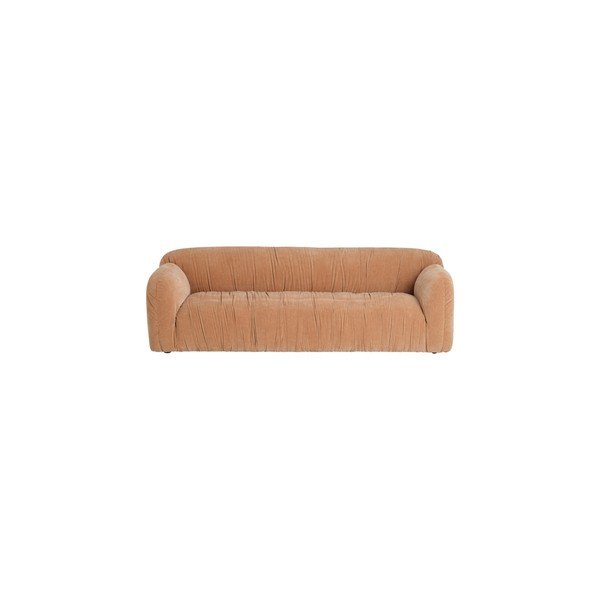 Divano greige con rivestimento in ciniglia 221 cm Elvisa – Ellos Home-image-2