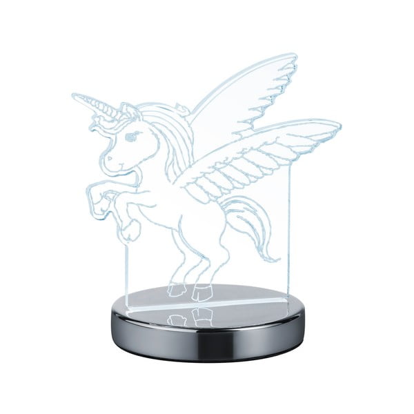 Lampada da tavolo a LED in argento lucido (altezza 17 cm) Karo - Trio-image-2