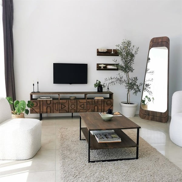 Tavolino marrone 60x85 cm Neta - Neostill-image-2