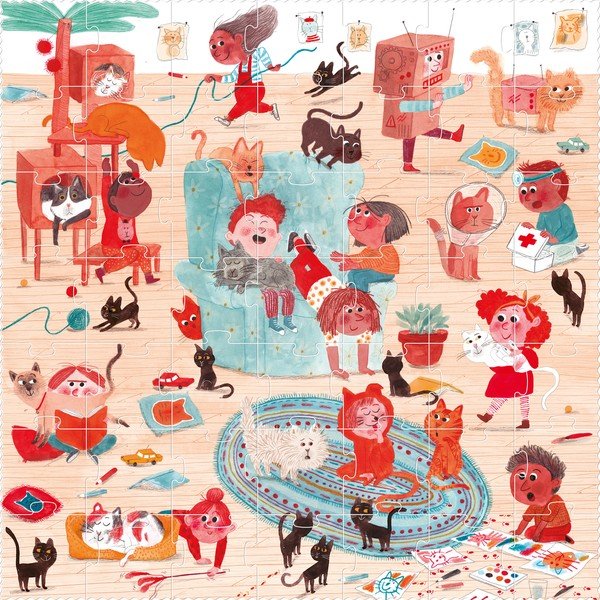 Puzzle kočičkové Londji, 49 dílků-image-1