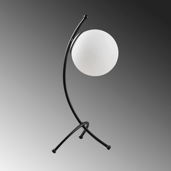 Lampada da tavolo bianca e nera con paralume in vetro (altezza totale 43 cm) Yay – Opviq lights-image-4