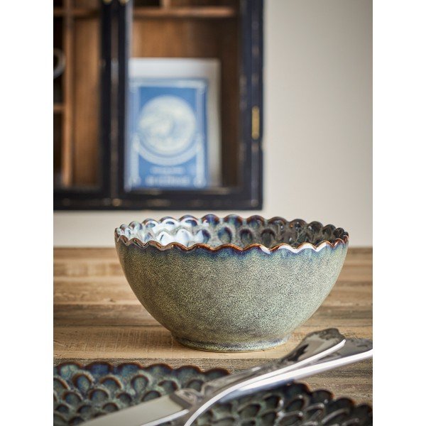 Ciotoline in set per zuppe e minestre grigie in ceramica 4 pz 625 ml Katrina – Bloomingville-image-1