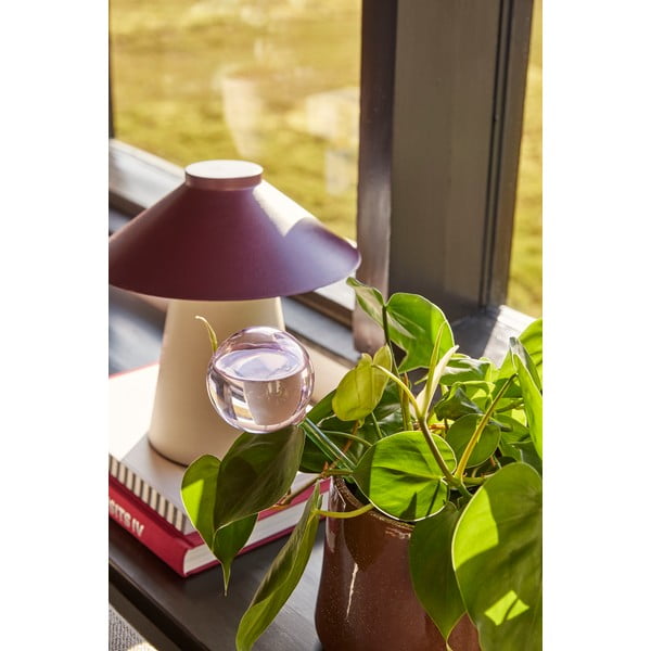 Lampada da tavolo in metallo viola e beige Chipper - Hübsch-image-1