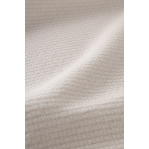 Plaid crema con contenuto di cotone , 140 x 180 cm Zen - Euromant-image-2