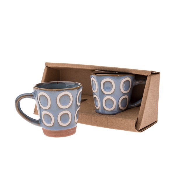 Tazze in set per espresso blu in ceramica 2 pz 100 ml Rings – Dakls