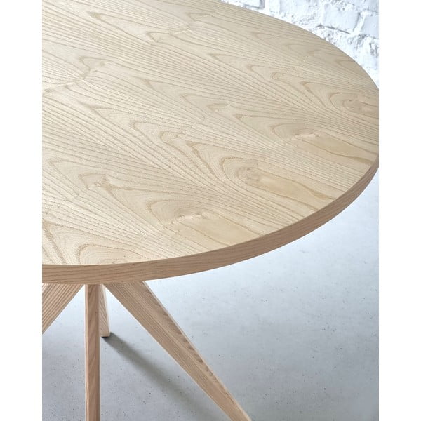 Tavolo da pranzo in frassino massiccio 90x90 cm Jubi – Ragaba-image-3