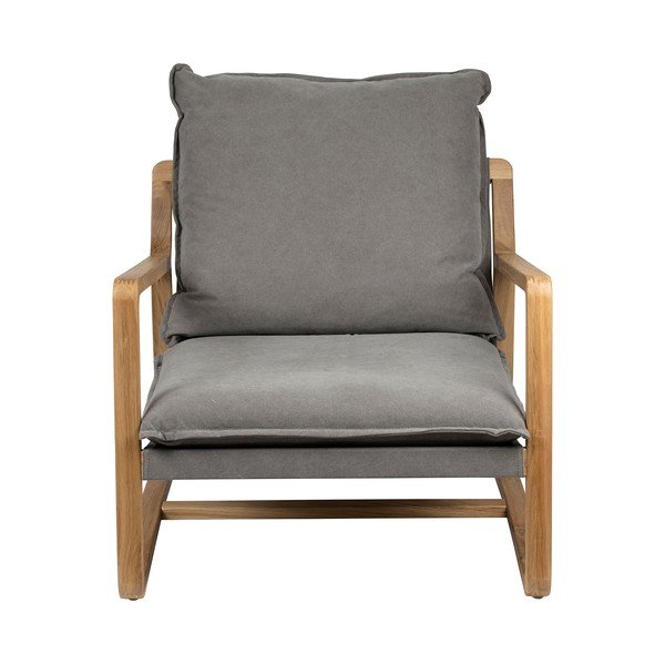 Sedia da giardino in legno grigio Azenon - Côté Table-image-2
