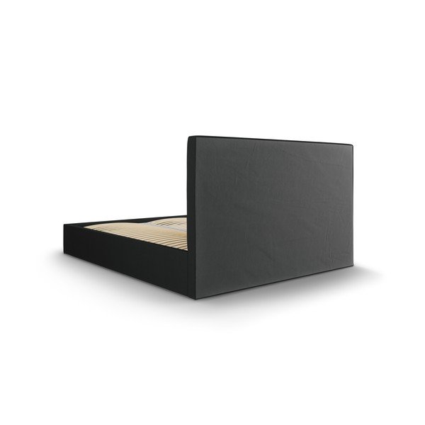 Letto matrimoniale nero, 140 x 200 cm Juniper - Mazzini Beds-image-4