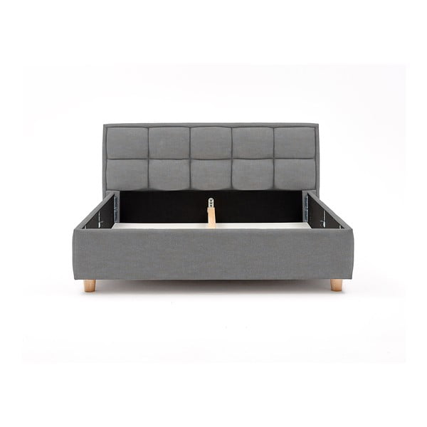 Letto matrimoniale azzurro con griglia e contenitore , 160 x 200 cm Karme - ProSpánek-image-3