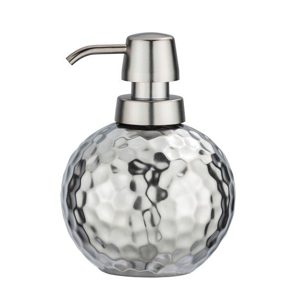Distributore di sapone in ceramica color argento Luna, 500 ml Lunas - Wenko-image-1