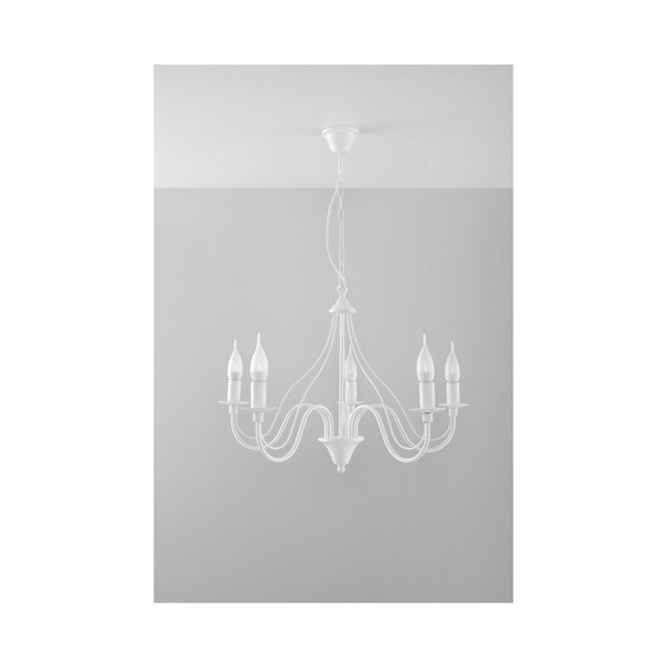 Lampada a sospensione bianca 5 Fiorano - Sollux-image-2