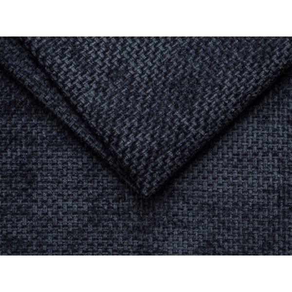 Poggiapiedi blu scuro con rivestimento in ciniglia Lupine – Micadoni -image-2