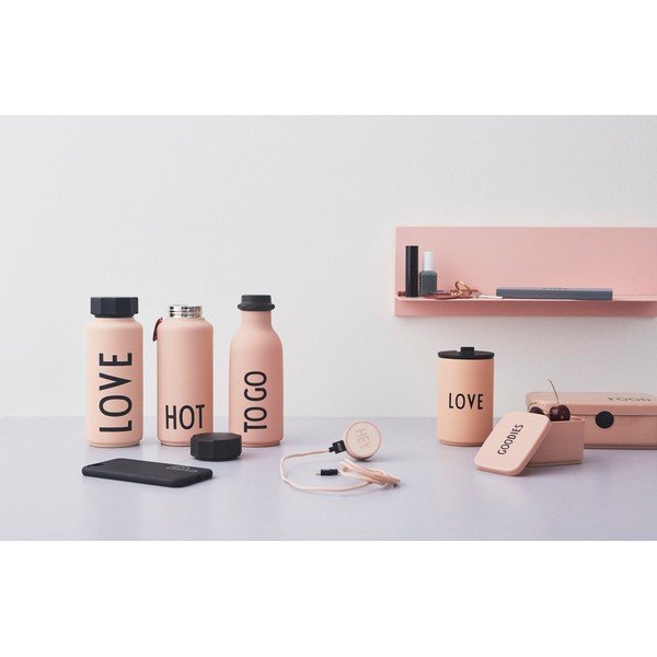 Bottiglia termica rosa , 500 ml Hot - Design Letters-image-4