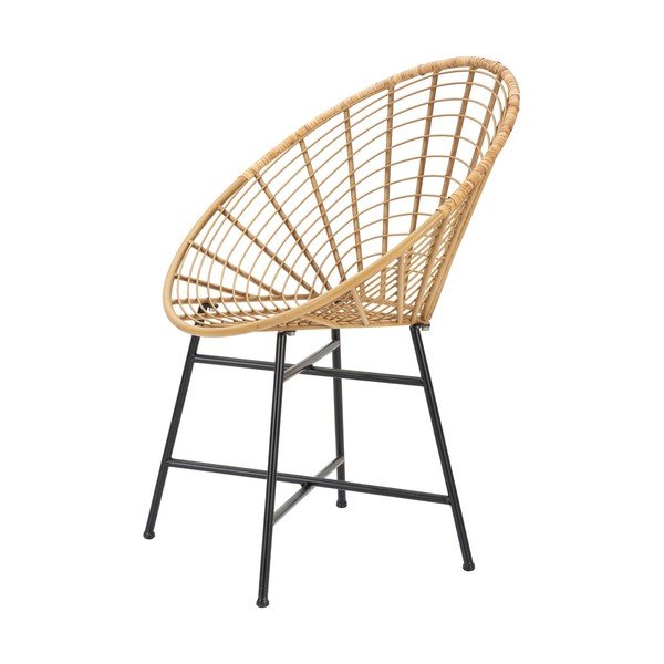 Sedia da pranzo in metallo in colore naturale Panama - Mauro Ferretti-image-2