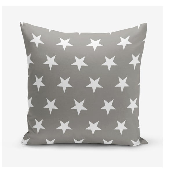 Federa grigia con motivo a stella 45 x 45 cm - Minimalist Cushion Covers