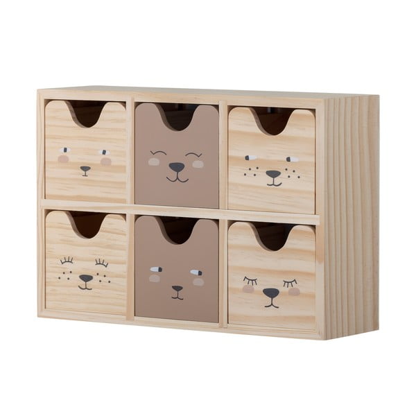 Organizer per bambini in legno di colore naturale 27x8x18 cm Calle - Bloomingville Mini