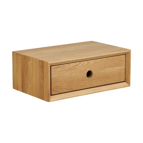 Mensola colore naturale chiaro in rovere massiccio 40 cm Luzern – House Nordic