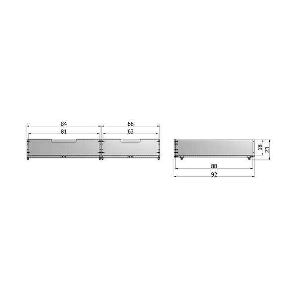 Set di 2 cassetti inferiori in legno di pino bianco per il letto Huisie - WOOOD-image-2