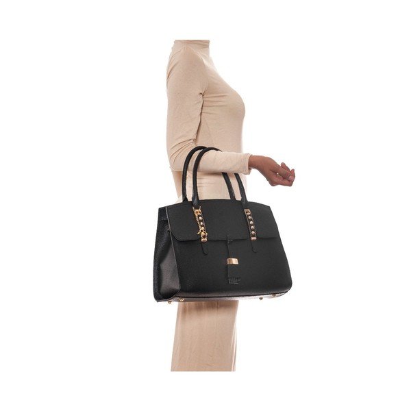 Kožená kabelka Renata Corsi 1080 Nero-image-4