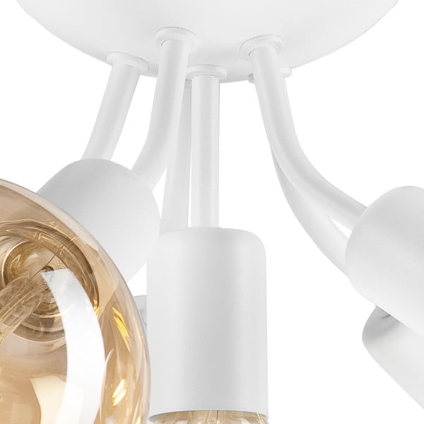 Plafoniera senza paralume bianca Viggo – LAMKUR-image-4