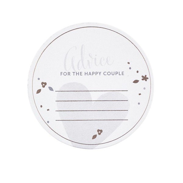 Sottobicchieri per gli invitati al matrimonio con spazio per un messaggio - Busy B-image-1