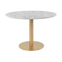Tavolo da pranzo rotondo con piano in marmo ø 110 cm Bolzano - House Nordic