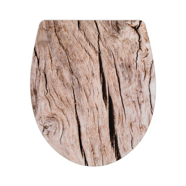 Sedile per wc con chiusura facilitata , 45 x 38,8 cm Bois - Wenko