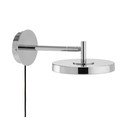 Lampada da parete LED color argento lucido con alimentazione a corrente con struttura flessibile/con intensità regolabile ø 15 cm Asteria Wall Short – UMAGE