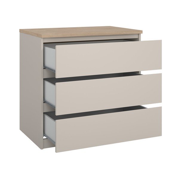 Credenza color crema 77x76x50 cm Naia – Tvilum-image-3