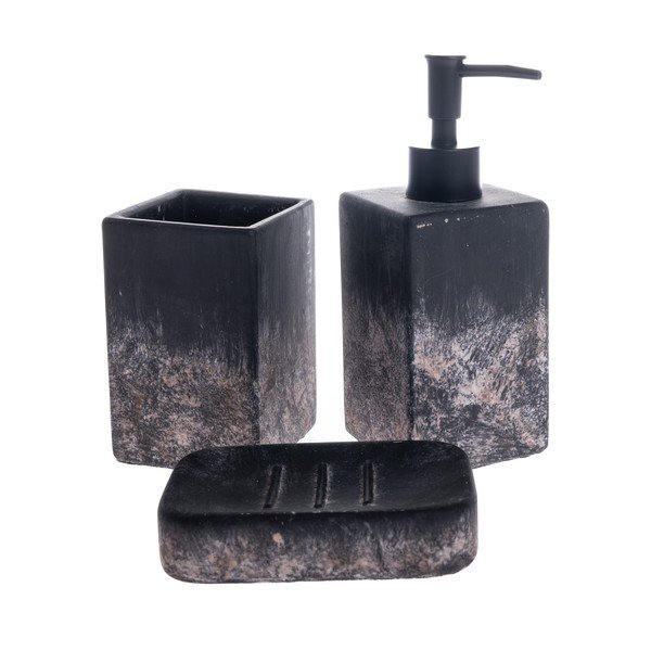 Set di accessori da bagno neri - Dakls