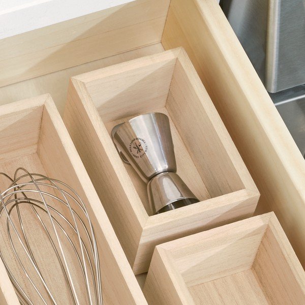 Organizer da cucina in legno di paulownia , 12,7 x 8,4 cm Eco - iDesign-image-1