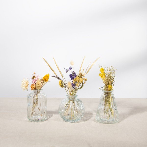 Vasi in vetro in set da 3 pezzi Bud - Sass & Belle-image-1