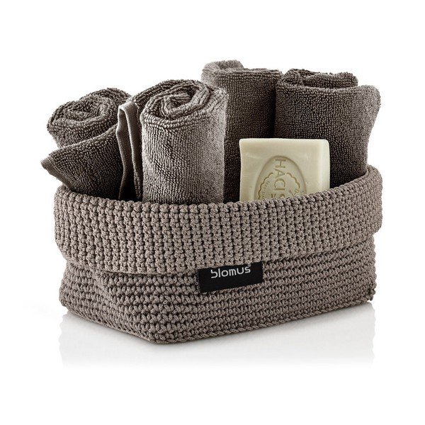 Cesto portaoggetti marrone Corda, 11,5 x 20 cm - Blomus-image-1