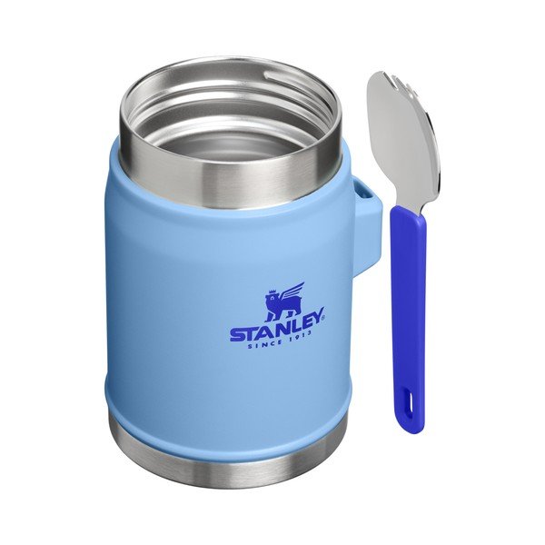 Borraccia termica blu in acciaio inox 400 ml Legendary Food Jar + Spork Blue Sky – Stanley-image-1