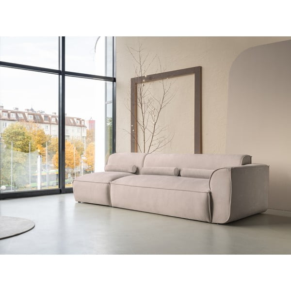 Chaise lounge componibile beige (con penisola a destra) Flex Felix – Miuform-image-3