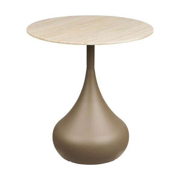 Tavolino rotondo con piano in vetro ø 50 cm Pienza – House Nordic